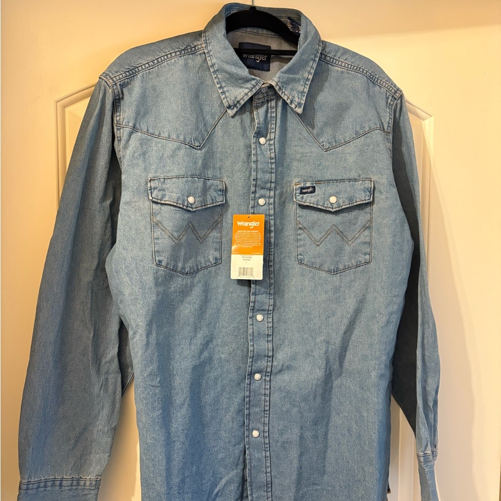 Wrangler Blue Denim Shirt